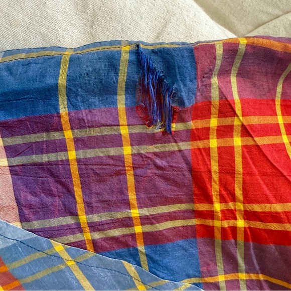 Y’s by Yohji Yamamoto Silk Tartan Plaid Button-up Shirt Dress - Picture 8 of 8